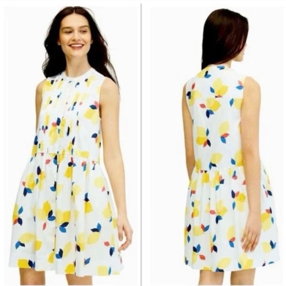 Kate Spade Floral Dress with Yellow and Pink Accents